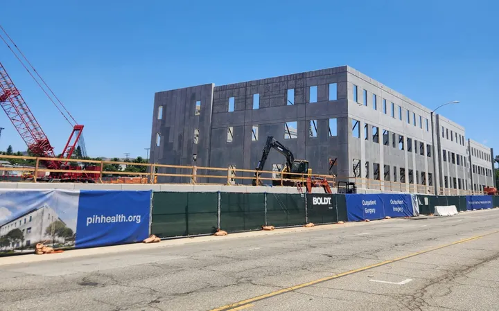 PIH's New Three-Story Medical Building Hits a Milestone