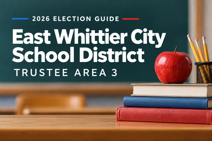 2026 Election Guide: East Whittier City School District, Trustee Area 3