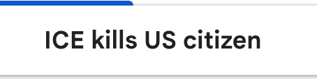 An email subject line: "Bloomberg - ICE kills US citizen"