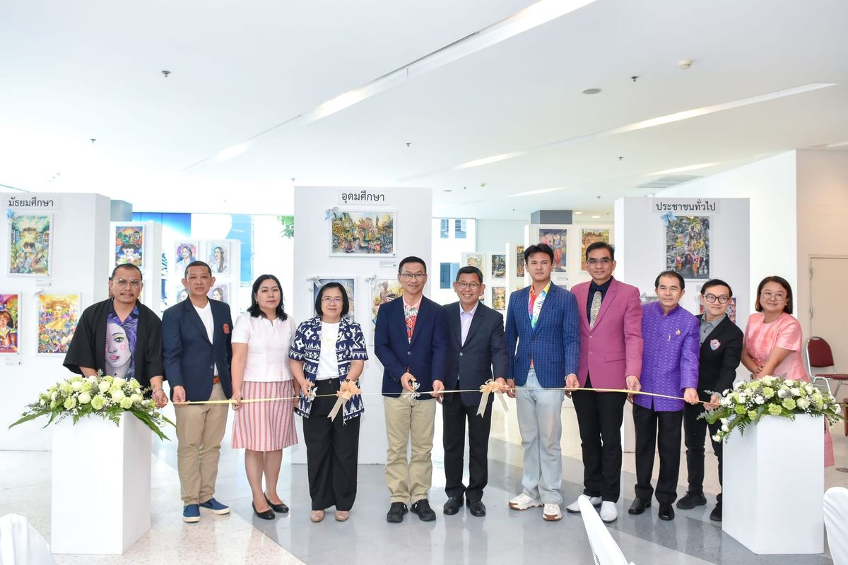 เปิดงานนิทรรศกาลแสดงผลงานสีน้ำ "สร้างสรรค์งานศิลป์". โครงการขับเคลื่อน Soft Power โคราชเมืองศิลปะ ครั้งที่ 5