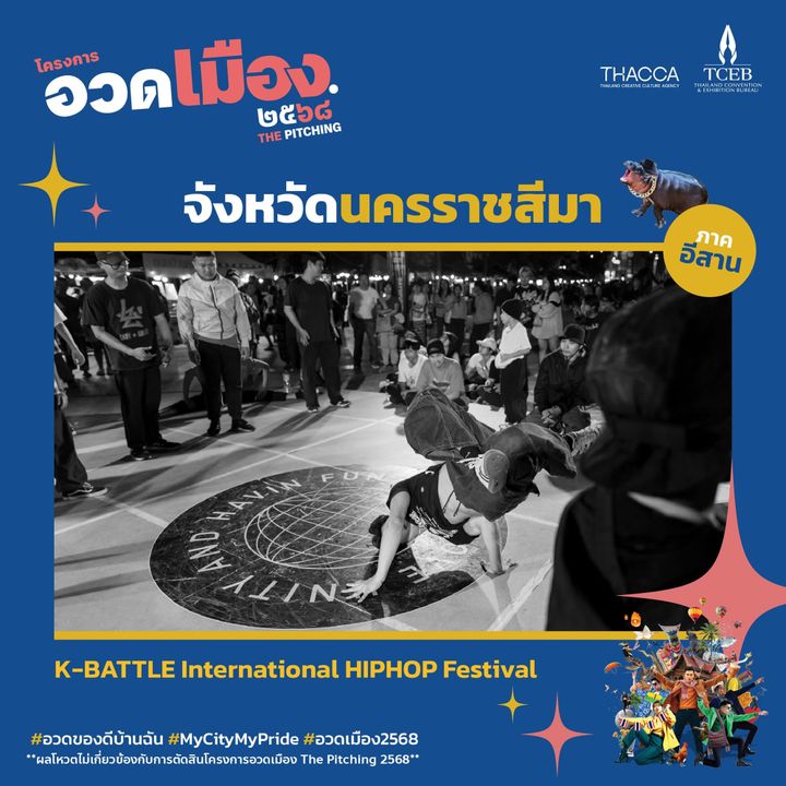 ร่วมส่งแรงใจให้ จังหวัดนครราชสีมา สู่รอบสุดท้าย “อวดเมือง The Pitching 2568”