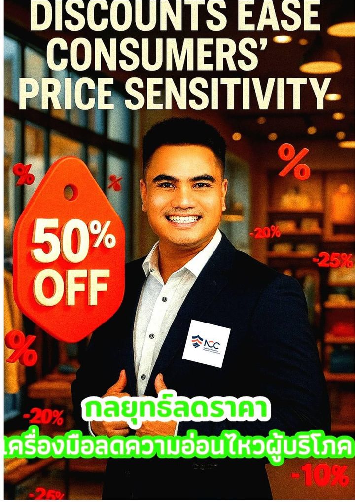 กลยุทธ์ลดราคา: เครื่องมือลดความอ่อนไหวต่อราคาของผู้บริโภค (Discounts Ease Consumers’ Price Sensitivity)