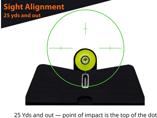 XS Big Dot Sight Picture on Glock or other pistols