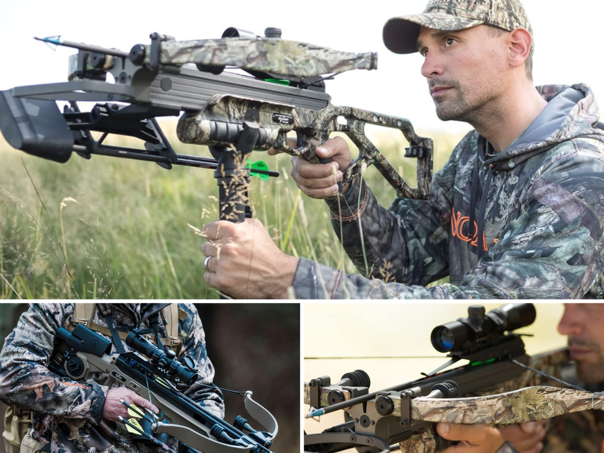 3 different men hunting in different settings with their Excalibur Crossbow