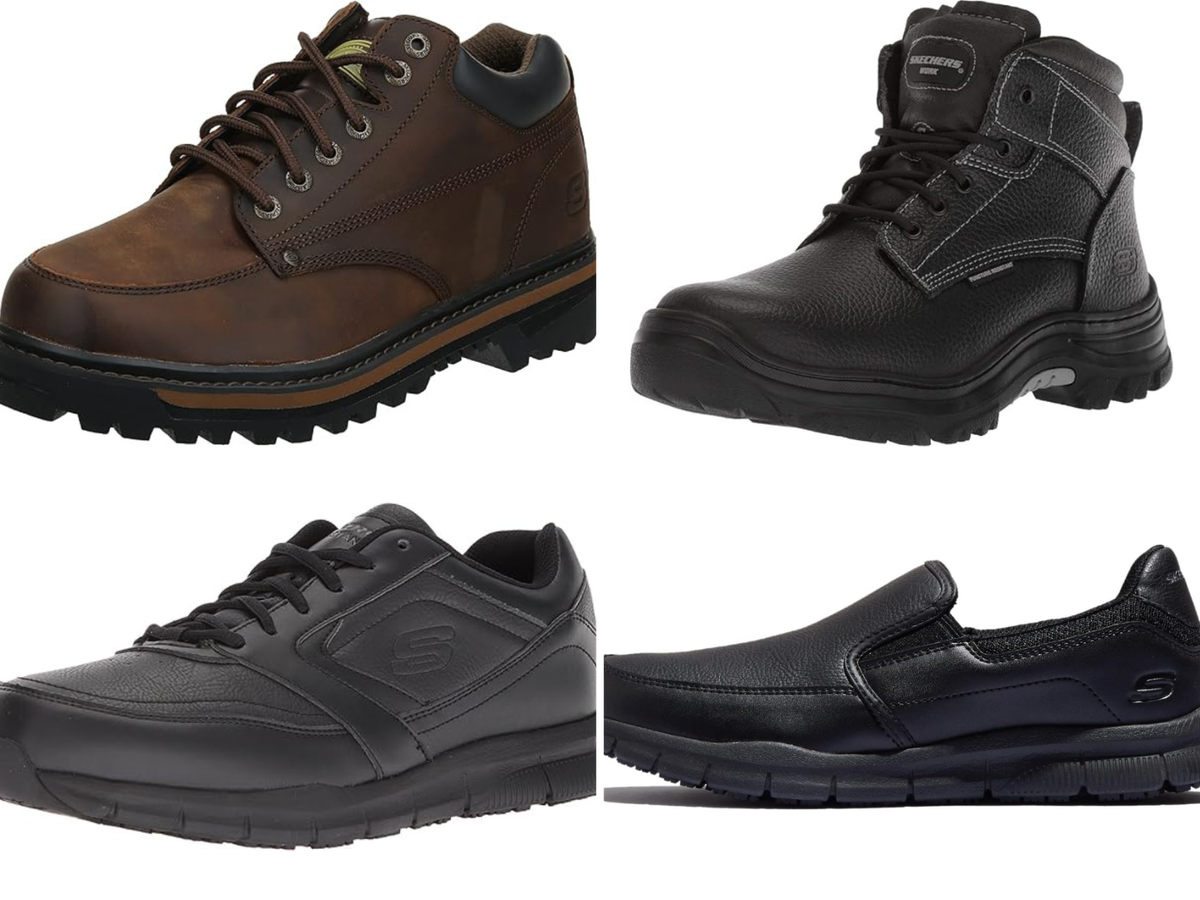 Skechers shoes and boots for work, steel toe, and more!