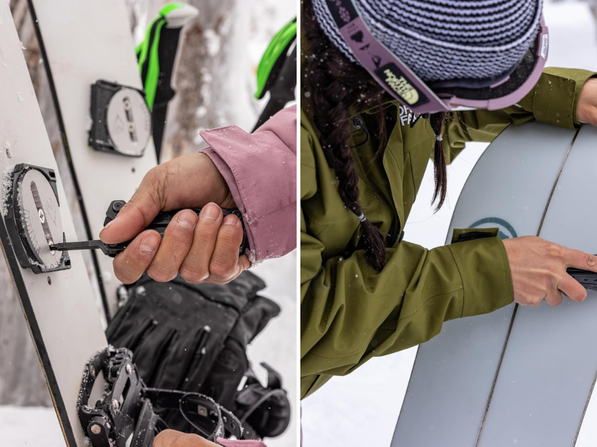 Someone using a multi tool as a screwdriver, and another using it as a knife.