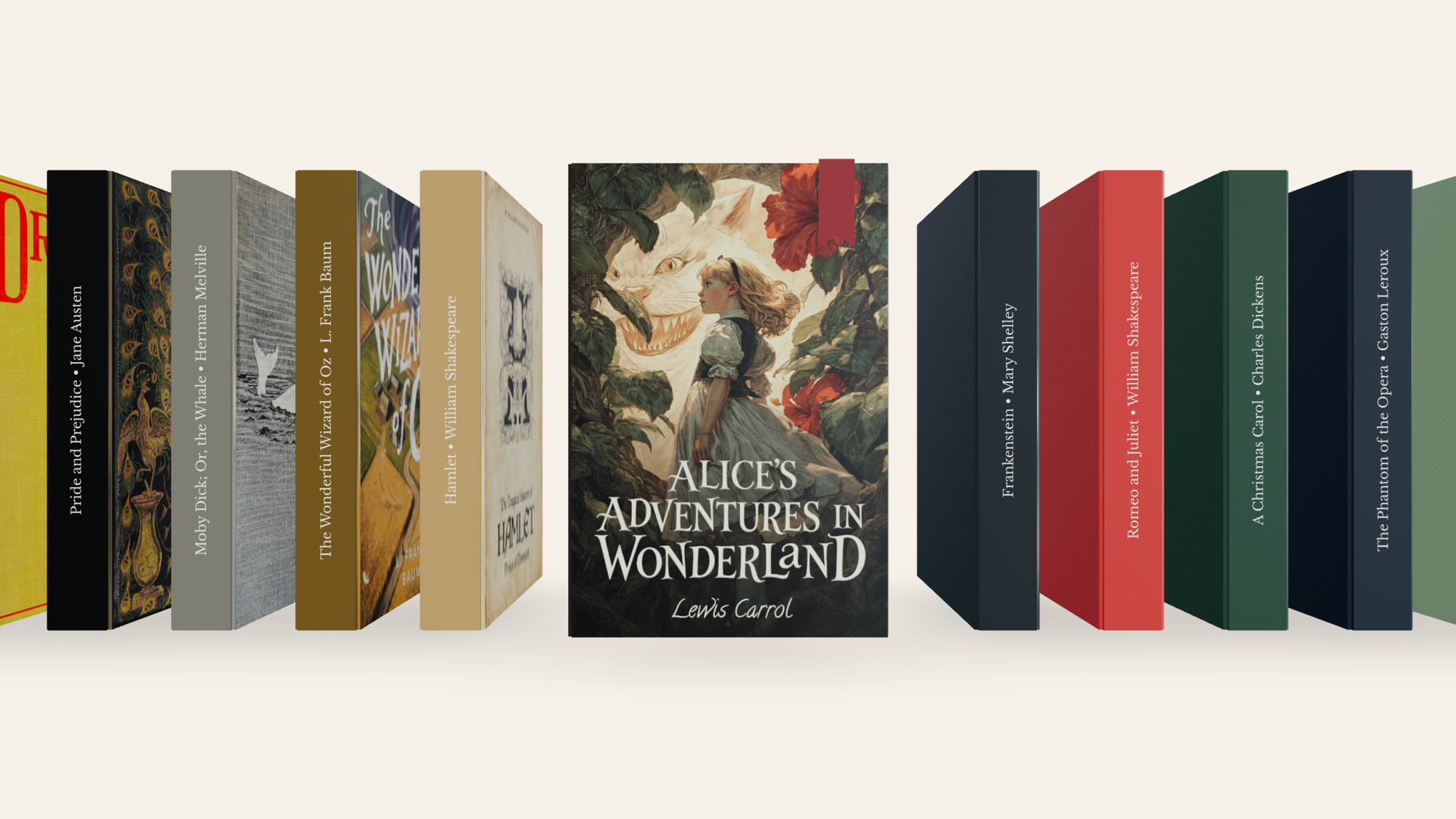 An image showing a number of book covers available on c.ai books.