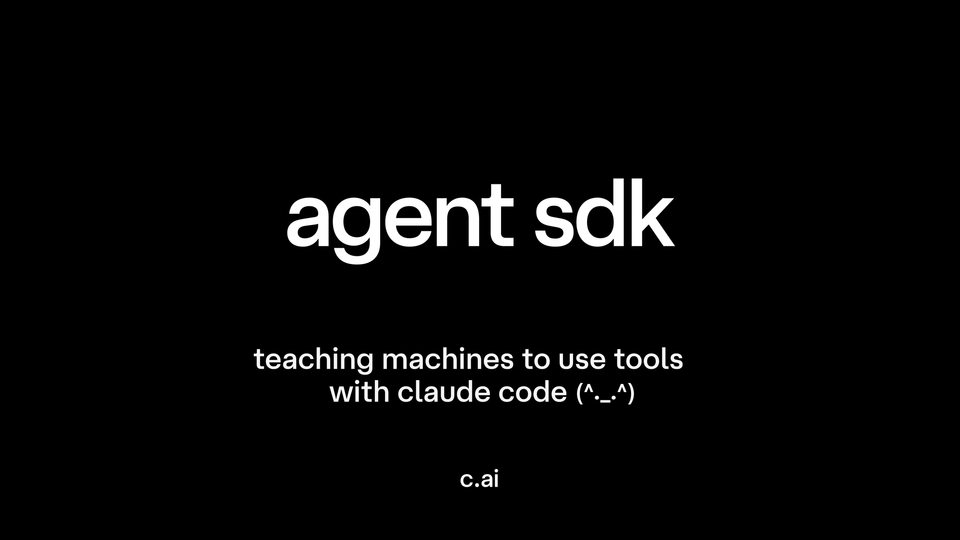 Agent SDK: Teaching Machines to Use Tools with Claude Code
