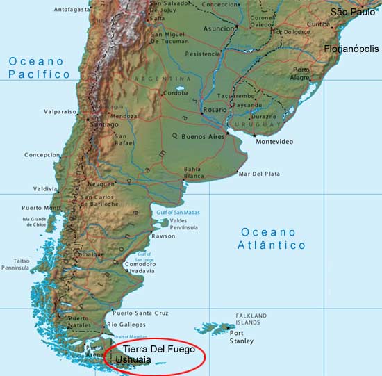 1. Mapa Ushuaia