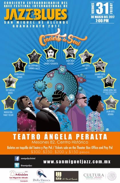 "Concierto de Soul" del XXIII Festival Internacional de Jazz y Blues en San Miguel de Allende, Guanajuato