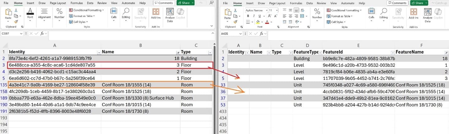 Map correlation CSV workflow
