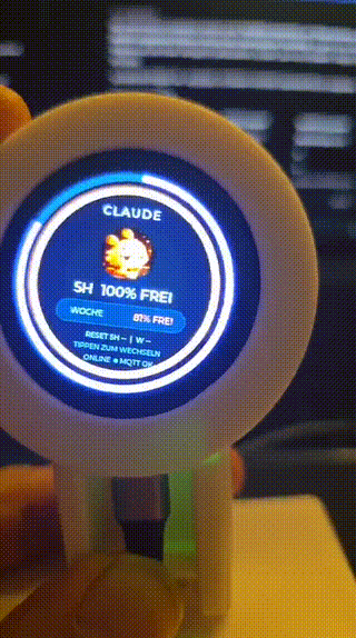 Claude and Codex AI Usage Monitor switching between views