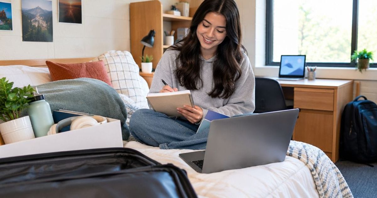 How do you build a gift list for a college dorm move-in?