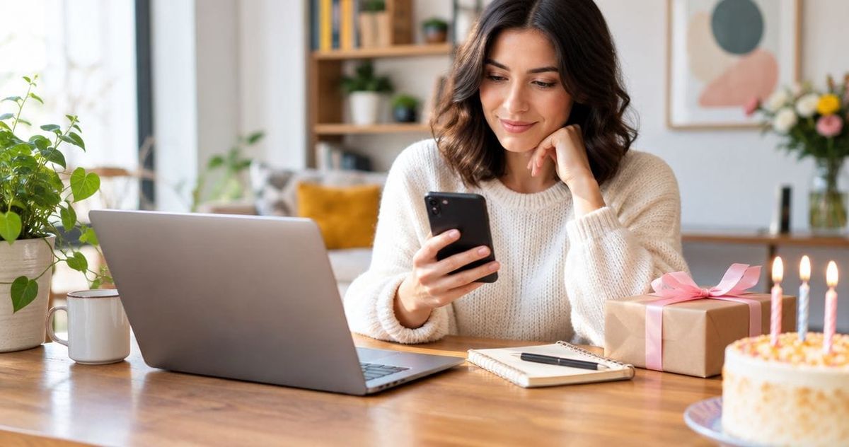 How do you set reminders for upcoming birthdays and gift dates?