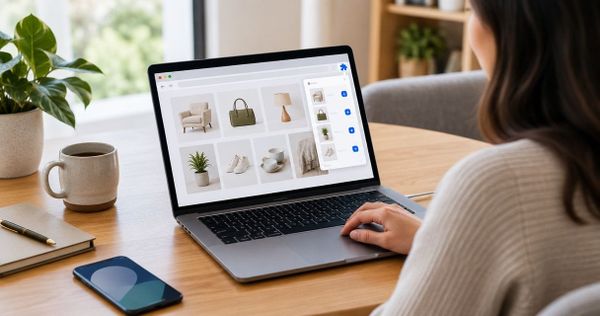 How to connect a browser extension to save items from any store