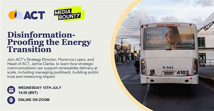 Join us online in July for a webinar on protecting and proofing the energy transition from disinformation