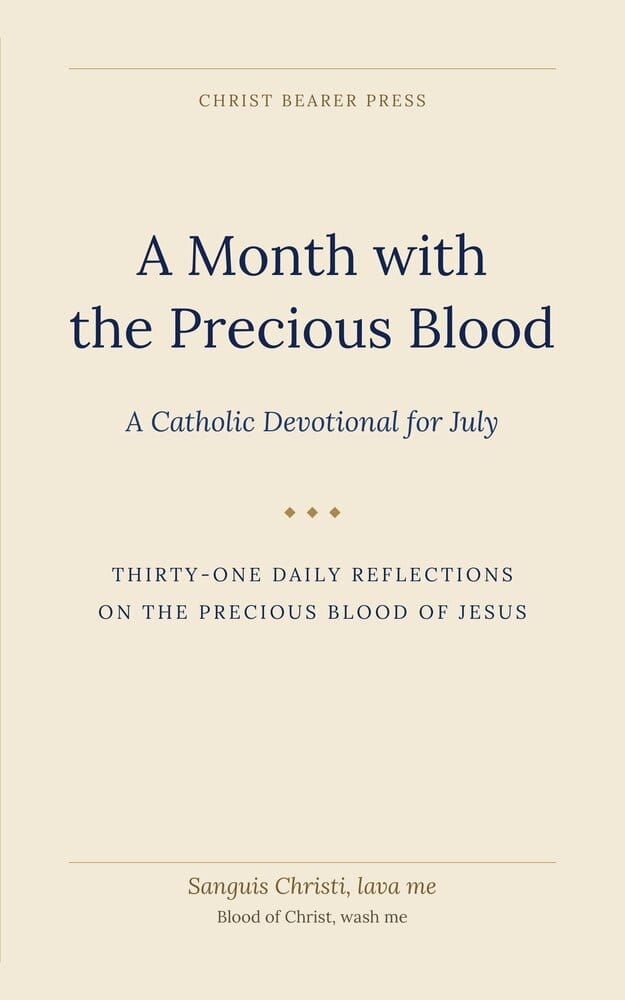 A Month with the Precious Blood — book cover