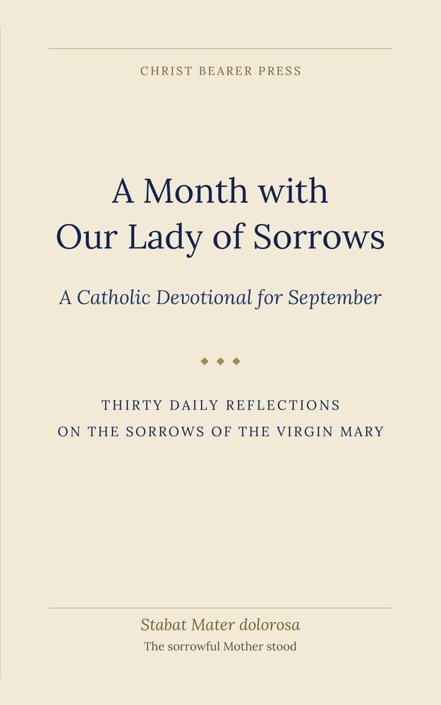 A Month with Our Lady of Sorrows — book cover