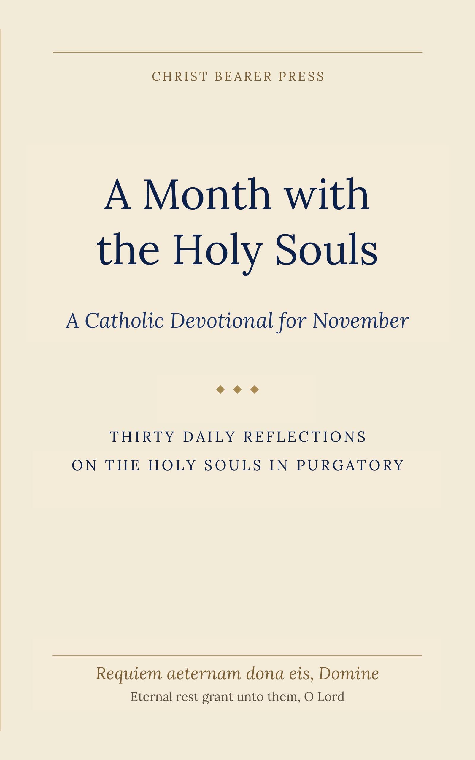 A Month with the Holy Souls — book cover