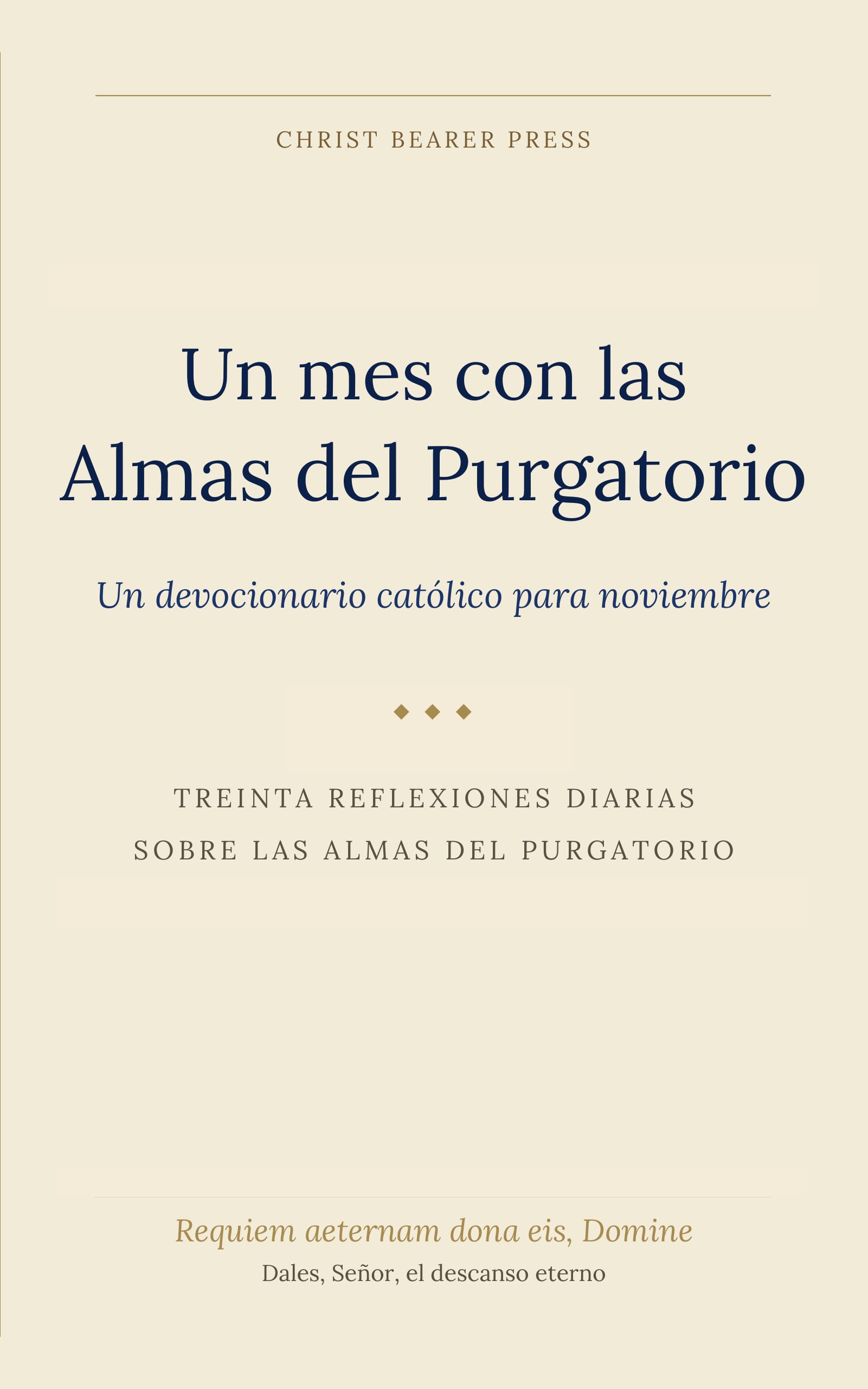 Un mes con las Almas del Purgatorio — portada