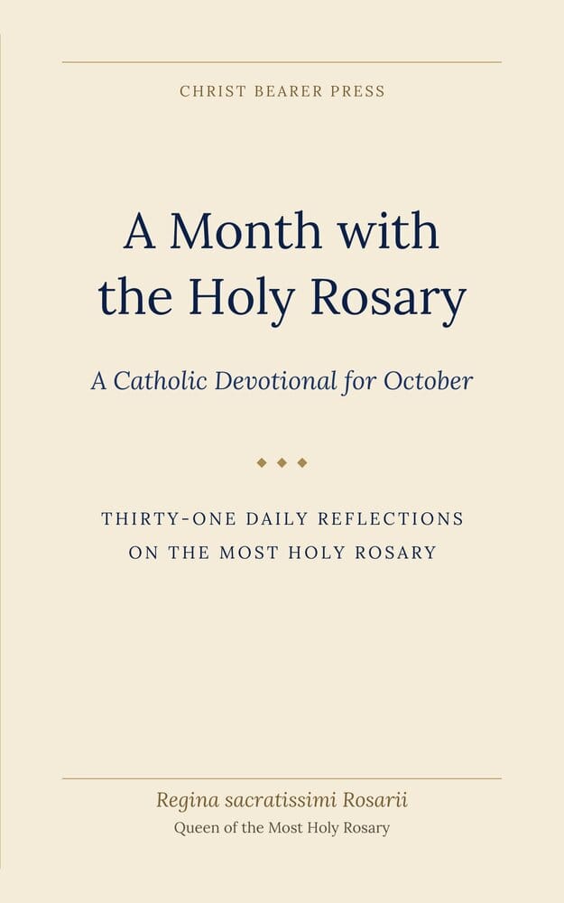 A Month with the Holy Rosary — book cover