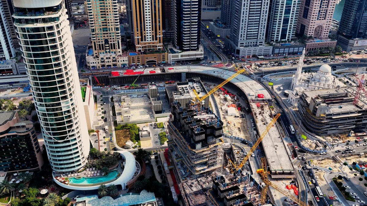 Dubai Harbour Bridge from Sheikh Zayed Road