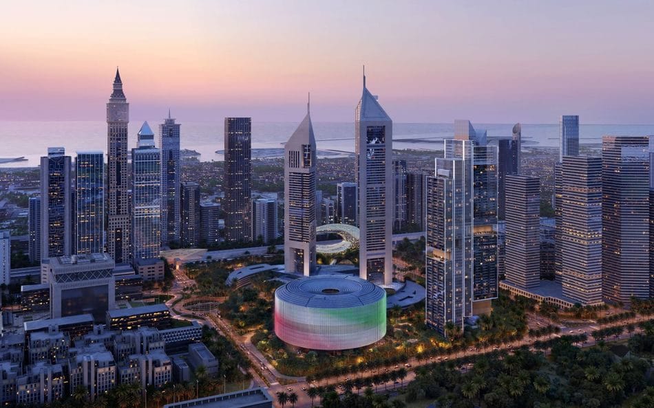 Dubai Holding headquarters and Jumeirah Residences Emirates Towers