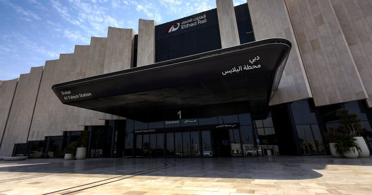 Etihad Rail passenger service: Jumeirah Golf Estates Station