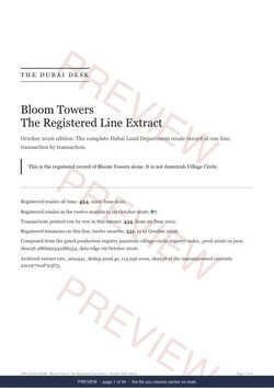Page 1 of 34: the cover of the Bloom Towers Line Extract, the full record, marked preview