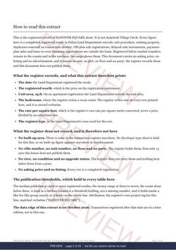 Page 2 of 29: how to read it of the HANOVER SQUARE Line Extract, the full record, marked preview
