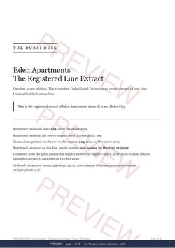 Page 1 of 20: the cover of the Eden Apartments Line Extract, the full record, marked preview