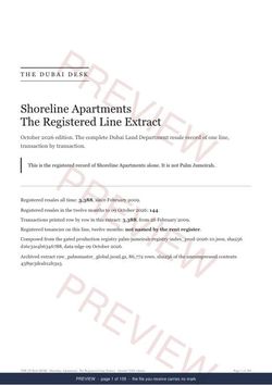 Page 1 of 109: the cover of the Shoreline Apartments Line Extract, the full record, marked preview