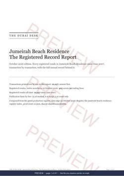 Page 1 of 411: the cover of the Jumeirah Beach Residence The Full Record, 2013 to date, marked preview