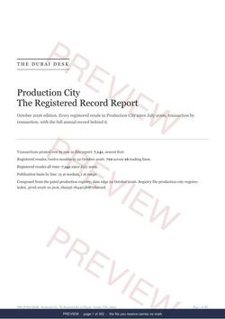 Page 1 of 302: the cover of the Production City The Full Record, 2013 to date, marked preview