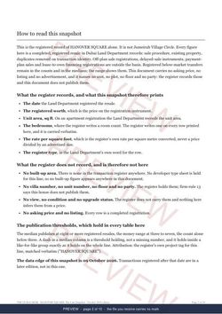 Page 2 of 10: how to read it of the HANOVER SQUARE Line Snapshot, marked preview