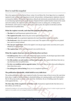 Page 2 of 10: how to read it of the Barton House 1 Line Snapshot, marked preview