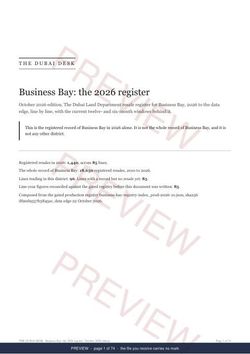 Page 1 of 74: the cover of the Business Bay Registered Record Report, current year, marked preview