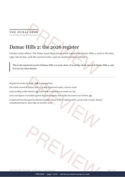 Page 1 of 63: the cover of the Damac Hills 2 Registered Record Report, current year, marked preview