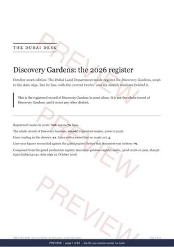 Page 1 of 63: the cover of the Discovery Gardens Registered Record Report, current year, marked preview