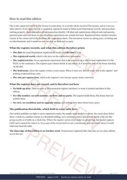 Page 2 of 30: how to read it of the The Greens Registered Record Report, current year, marked preview