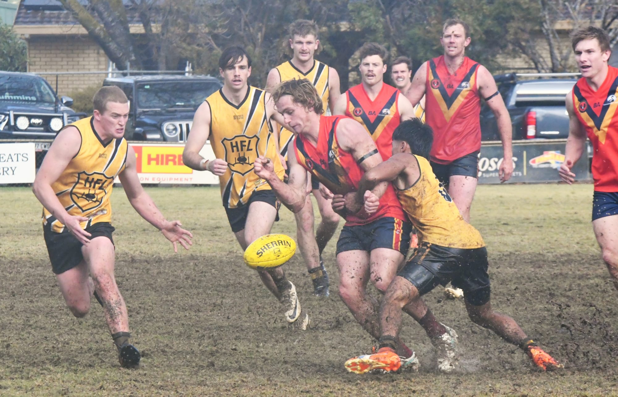 Inter league action from Balhannah Oval