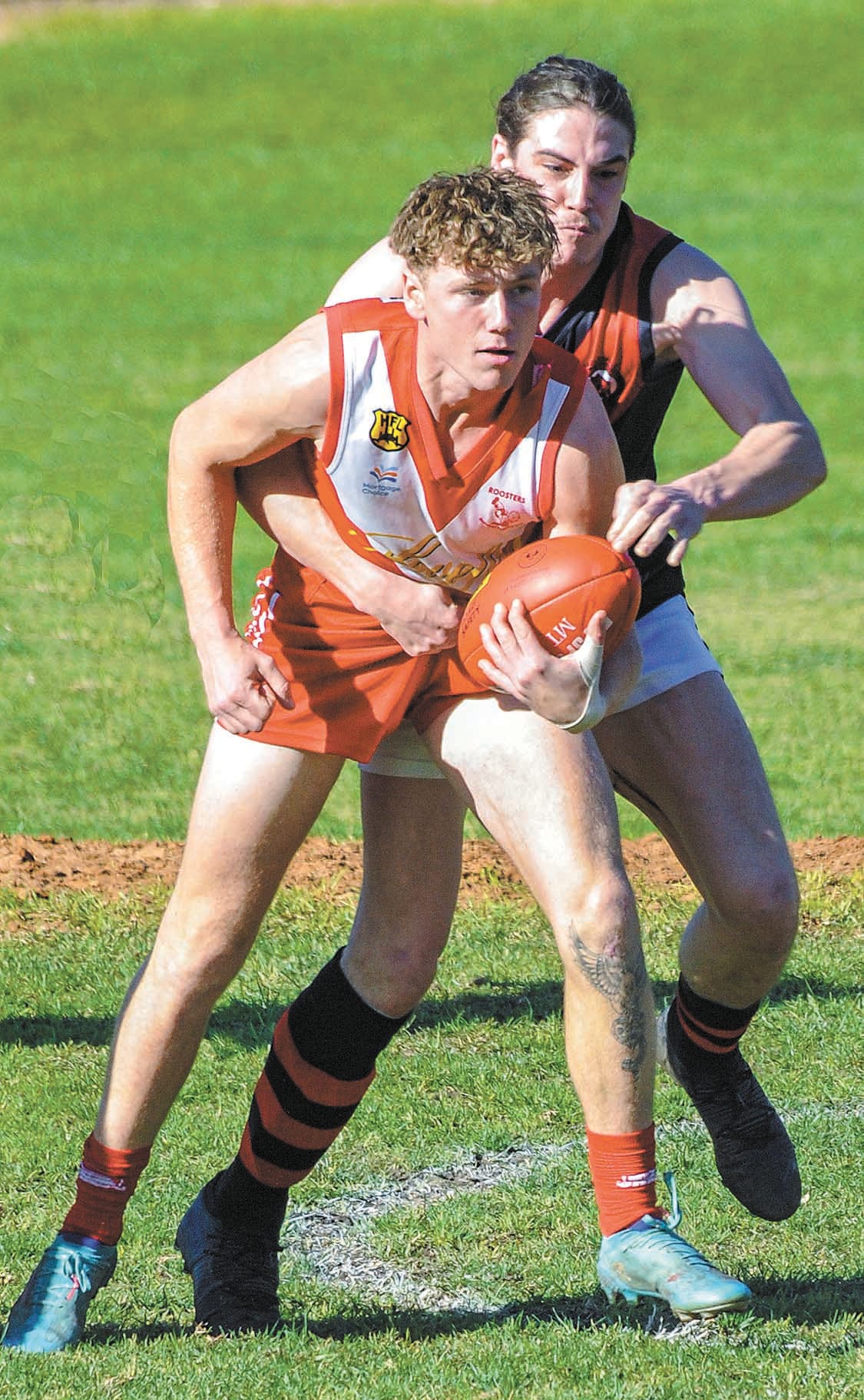 Roosters make a play