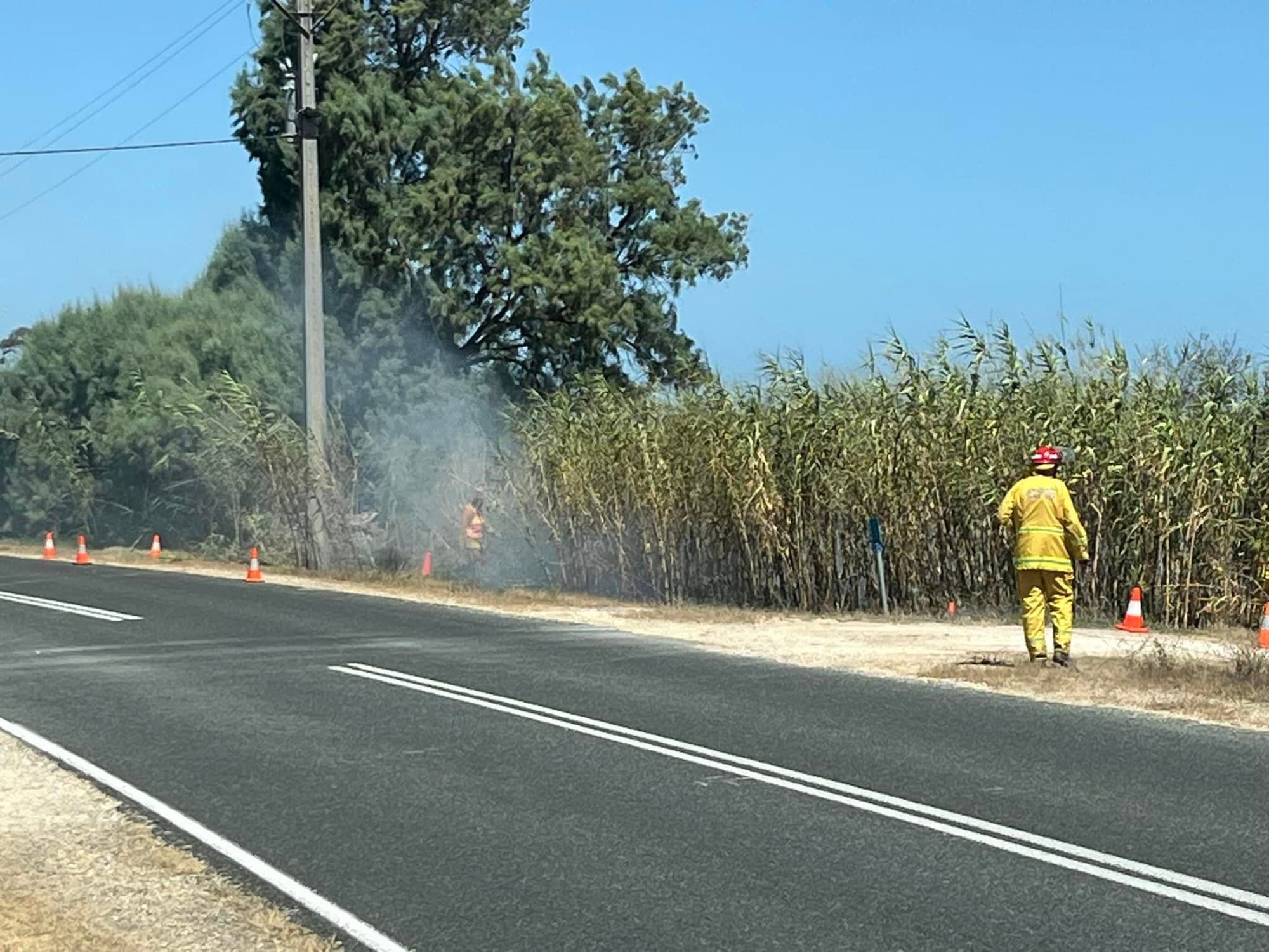Quick response and wind direction prevent 'nasty' situation