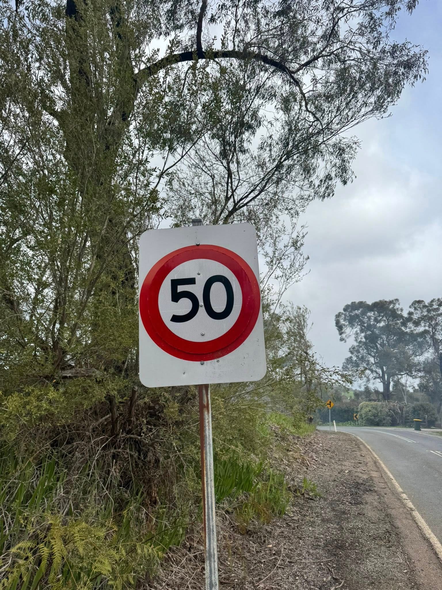 Homemade road sign sparks police warning