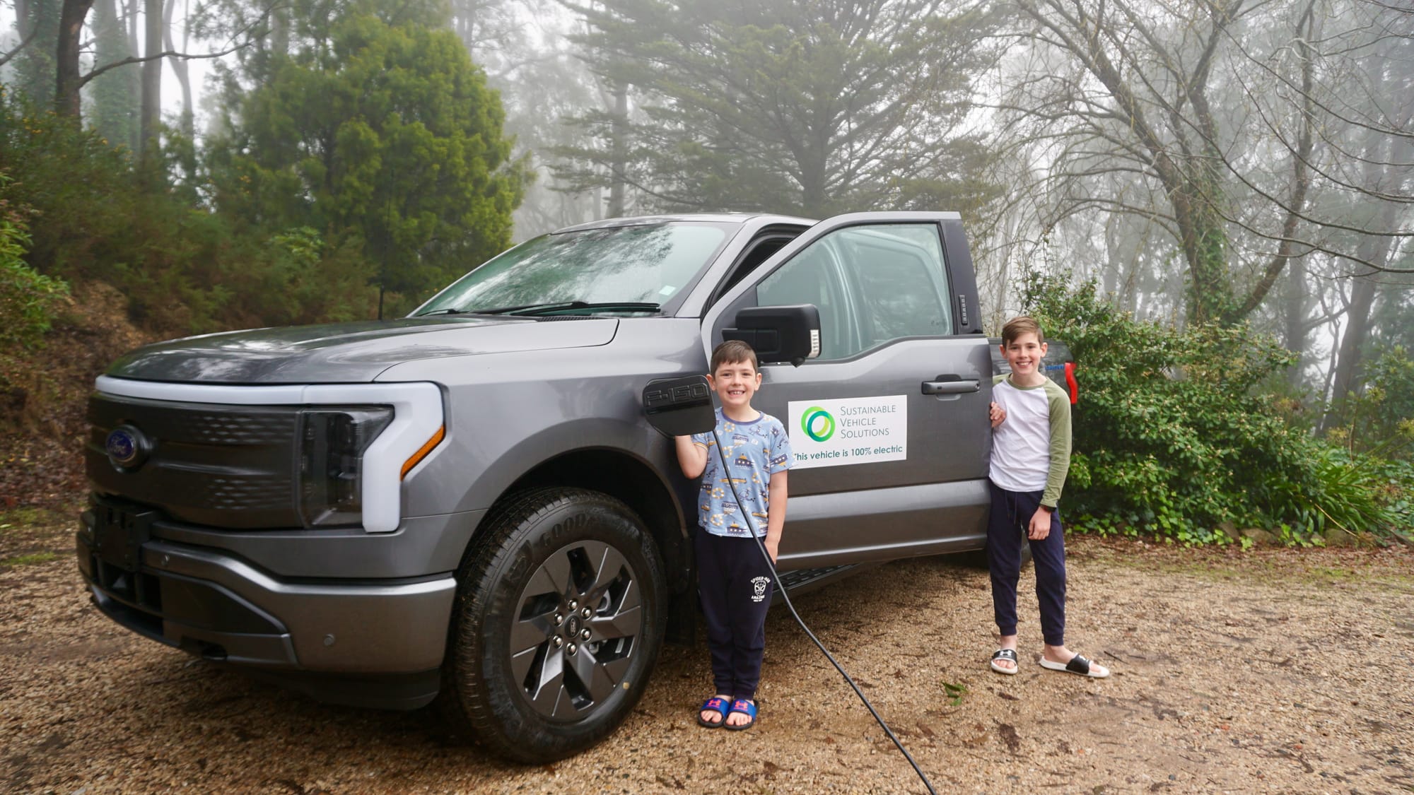 Councillor test drives truck of the future