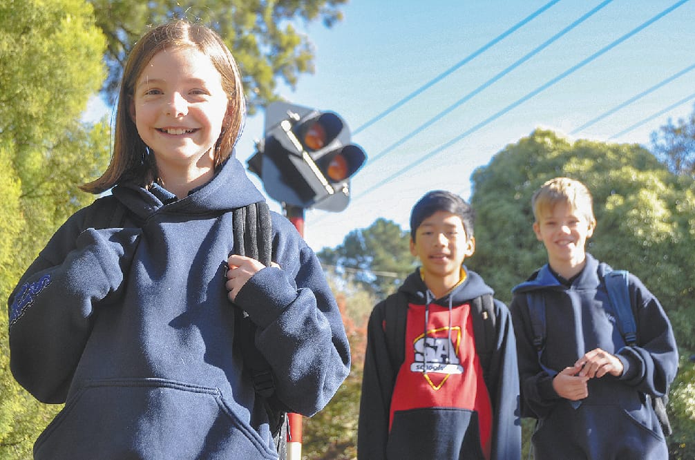 Walk to school day has safety message