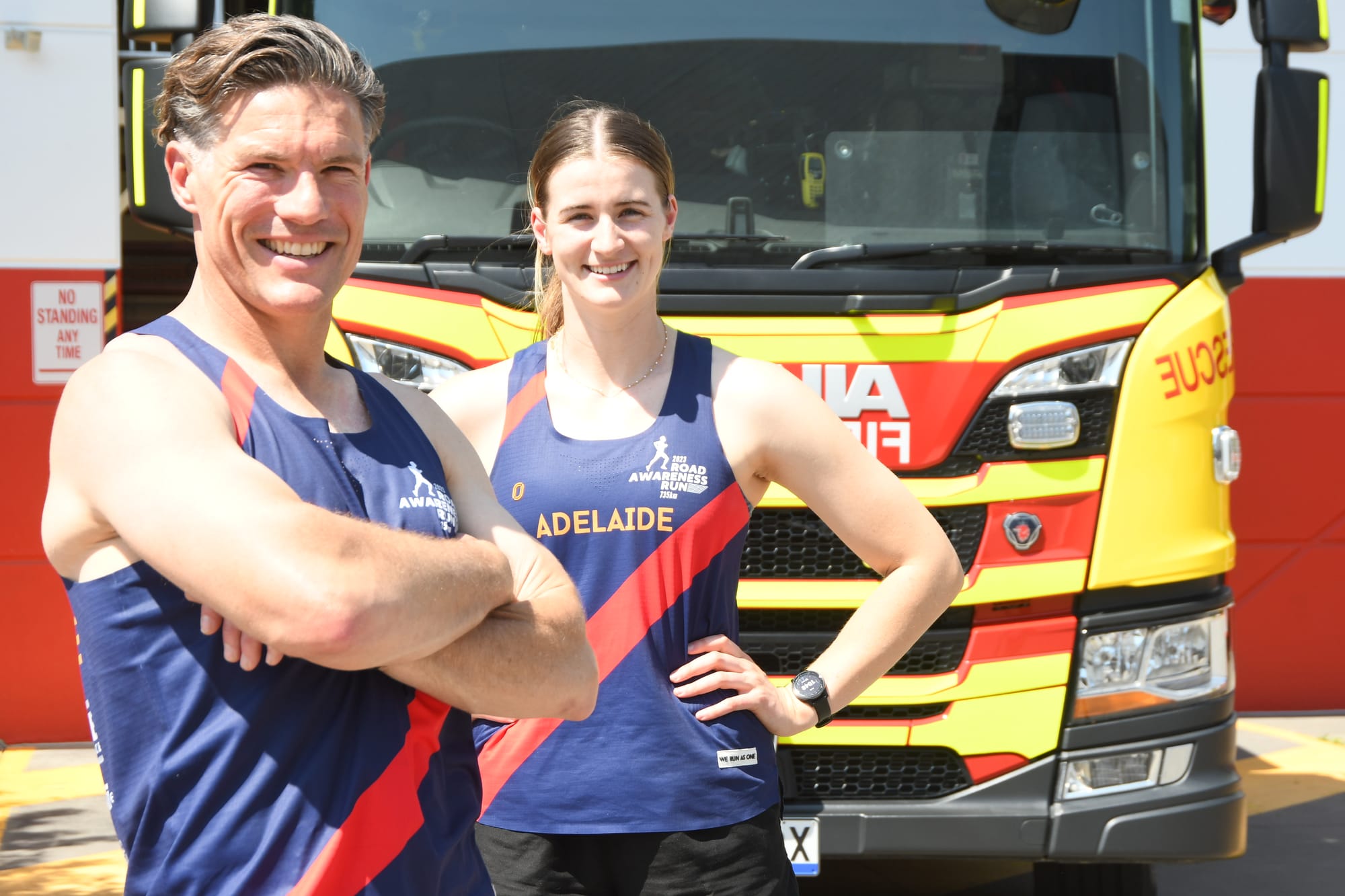 Firies' fervor: firefighters run for a cause