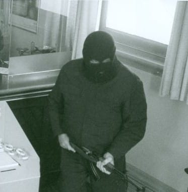 Alleged bandit's assets frozen