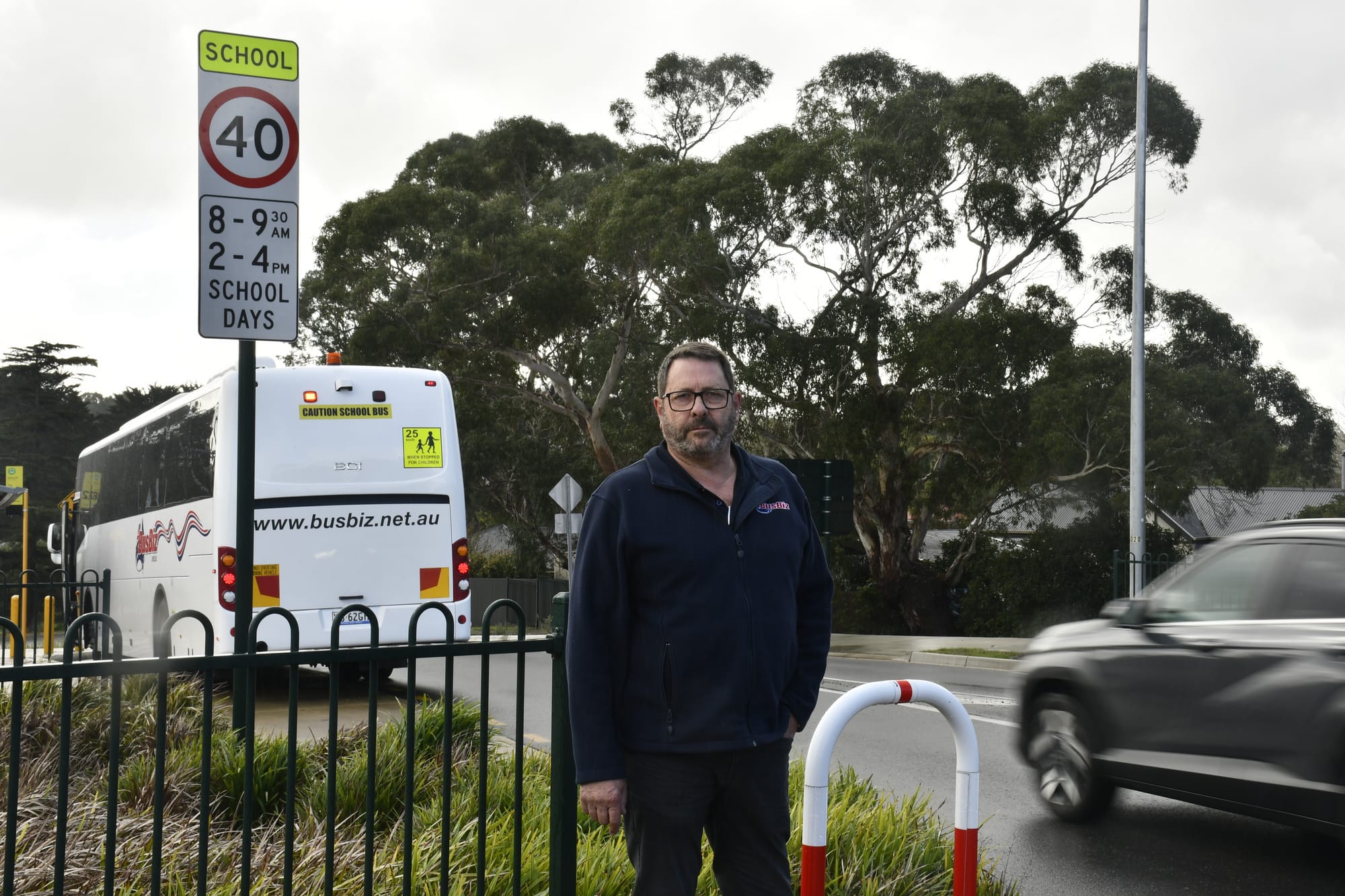 Bus driver urges motorists to follow school speed limits