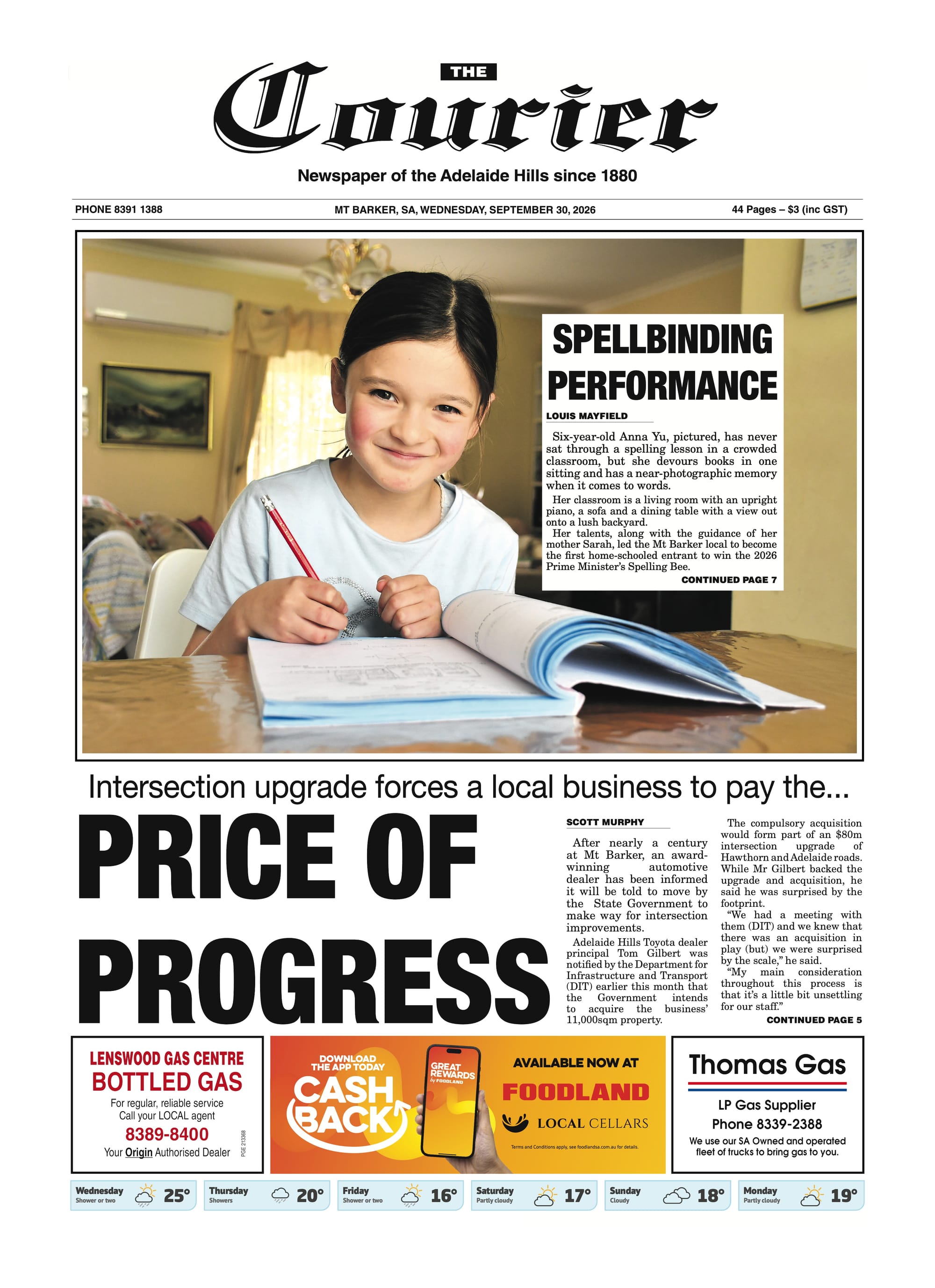The Courier, September 30, 2026